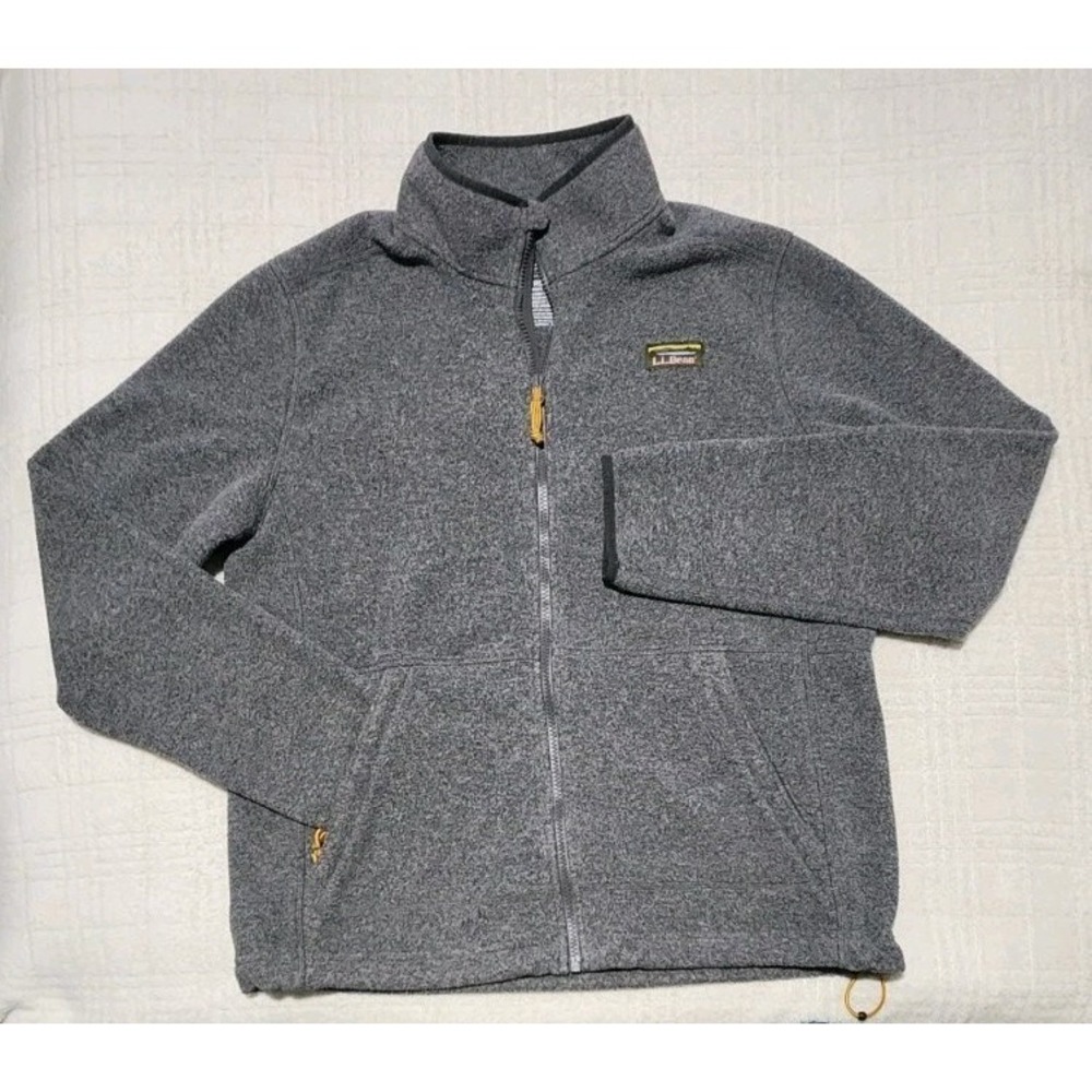 L.L. Bean Men's Gray Full-Zip Fleece Jacket